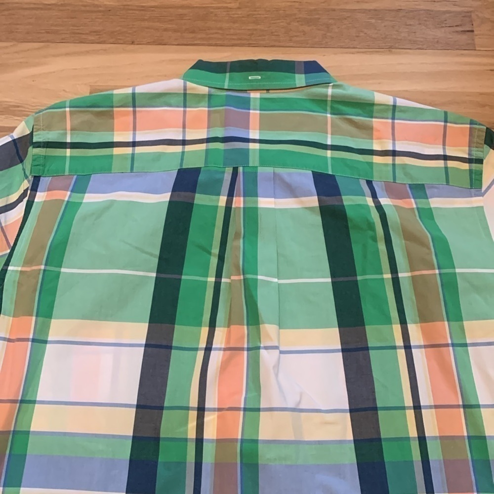 St. John’s Bay Classic Fit Button Down Collared Short Sleeve Plaid Shirt Men’s L - Picture 11 of 11
